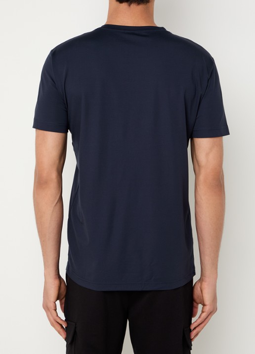 Armani T-shirt met logo  - achterkant 2 indigo
