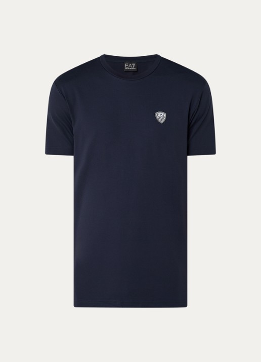 Armani T-shirt met logo  - voorkant 3 indigo