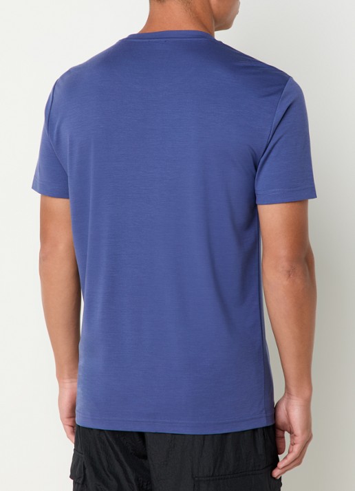 Armani T-shirt met logo  - achterkant 4 kobaltblauw