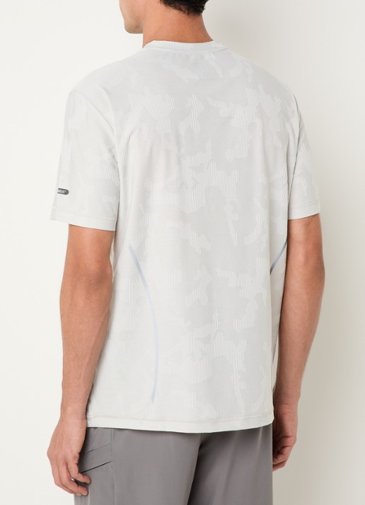 Armani T-shirt met logo - achterkant lichtgrijs