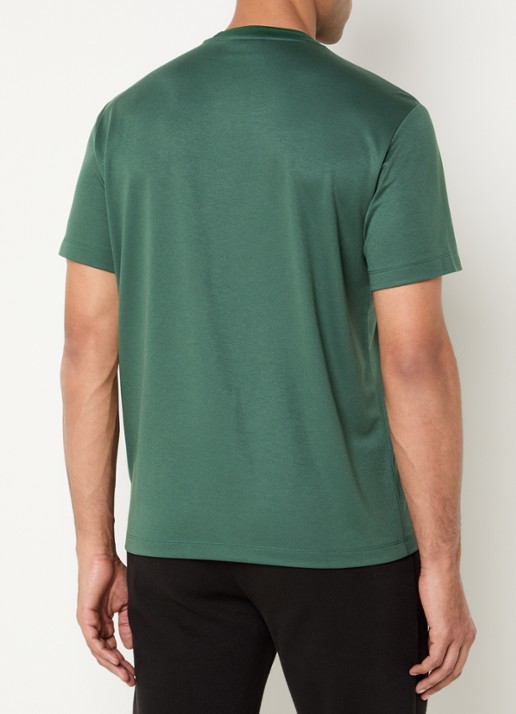 Armani T-shirt met logo - achterkant 3 legergroen