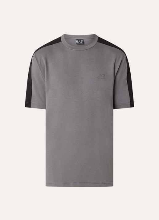Armani T-shirt met logo - voorkant grijs