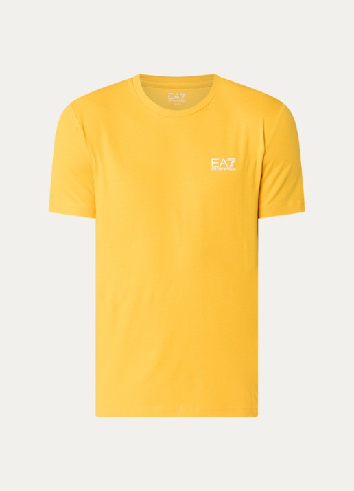Armani T-shirt met logo - voorkant 2 geel