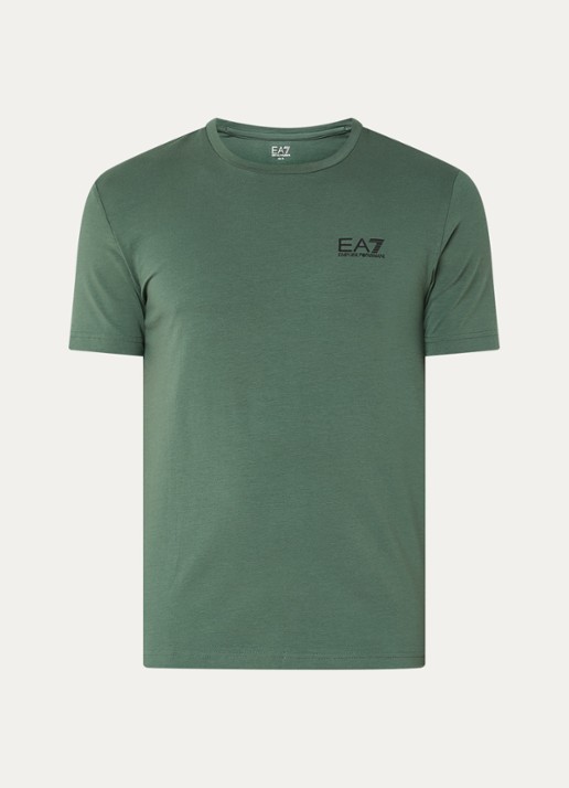 Armani T-shirt met logo - voorkant 2 groen
