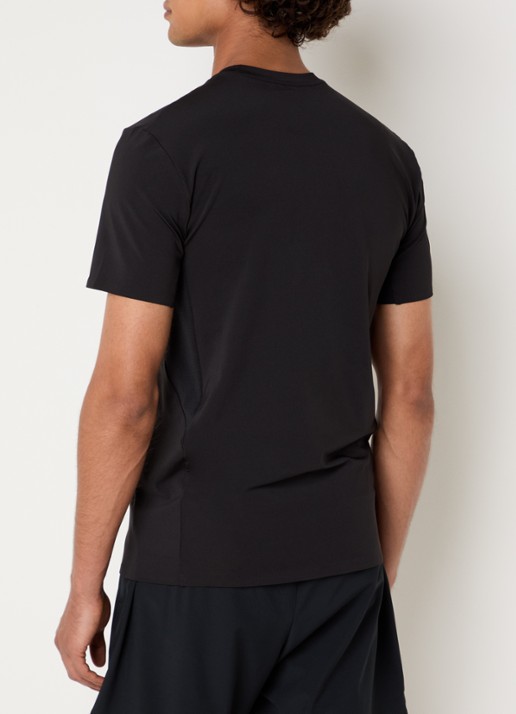 Armani T-shirt met logo - achterkant zwart