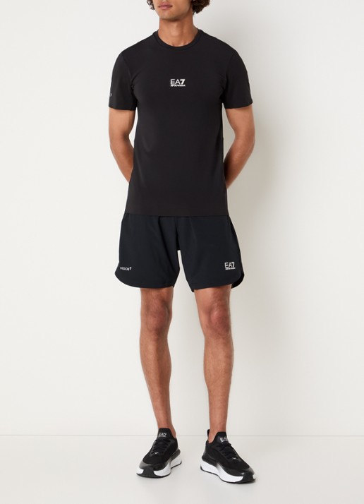 Armani T-shirt met logo - voorkant 4 zwart