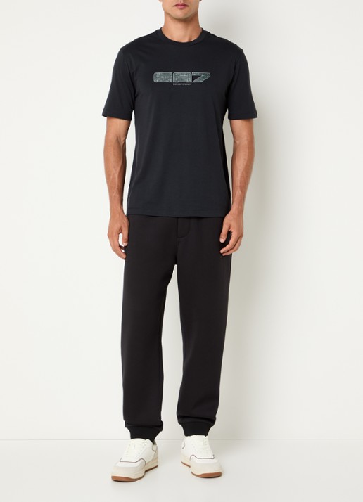 Armani T-shirt met logo - voorkant 3 zwart