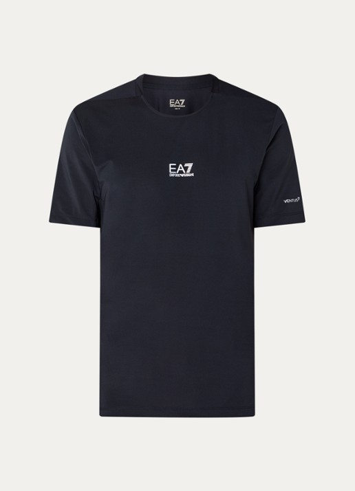 Armani T-shirt met logo - voorkant donkerblauw