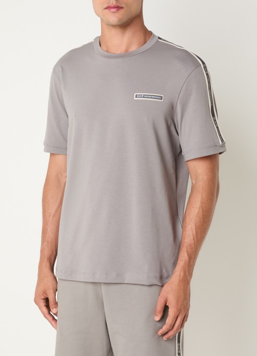 Armani T-shirt met logo - detail 4 grijs