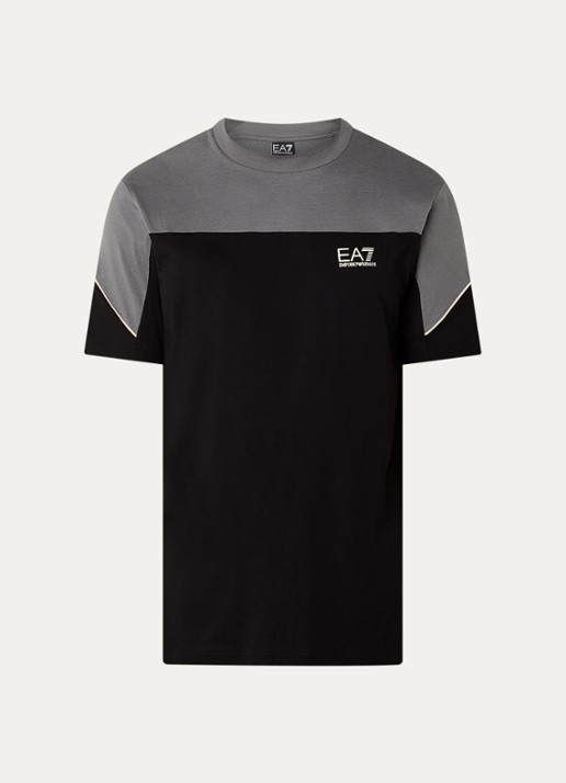 Armani T-shirt met logo - voorkant 2 zwart