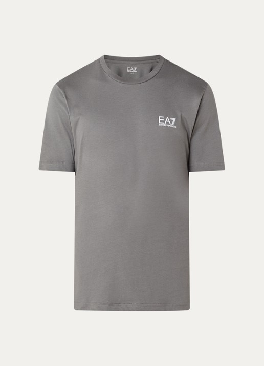Armani T-shirt met logo - voorkant donkergrijs
