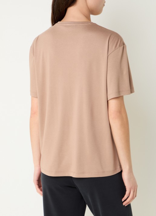Armani T-shirt met logo - achterkant 4 vanillegeel