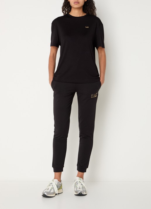 Armani T-shirt met logo - voorkant 2 zwart