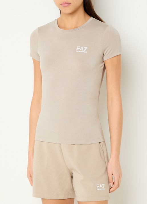 Armani T-shirt met logo - achterkant 2 beige