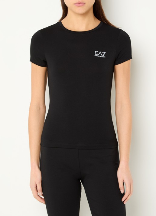 Armani T-shirt met logo - achterkant zwart