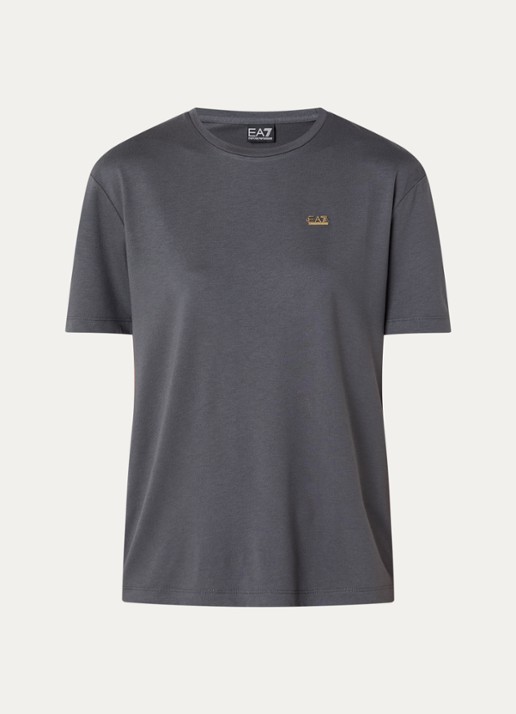 Armani T-shirt met logo - voorkant antraciet