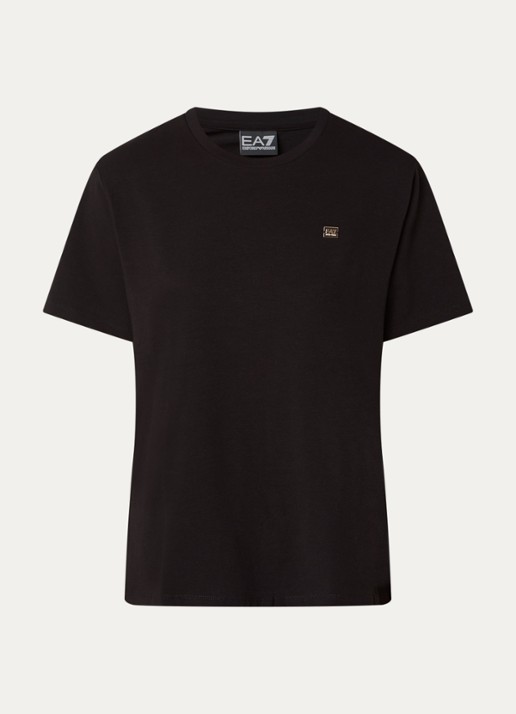 Armani T-shirt met logo - voorkant zwart