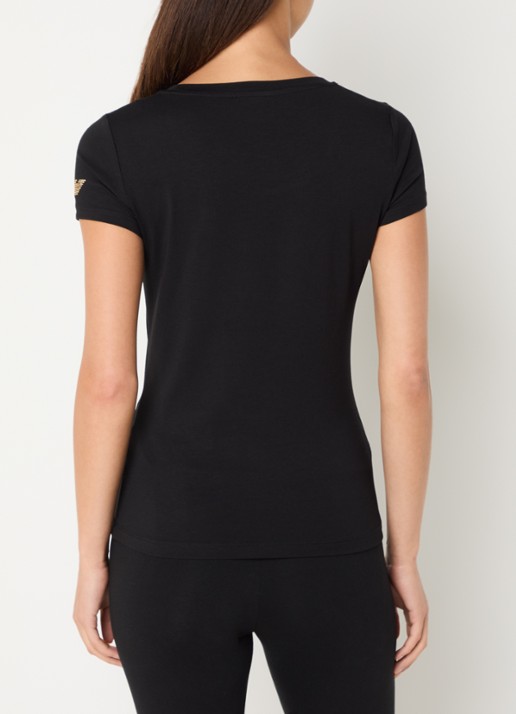 Armani T-shirt met logo - achterkant zwart