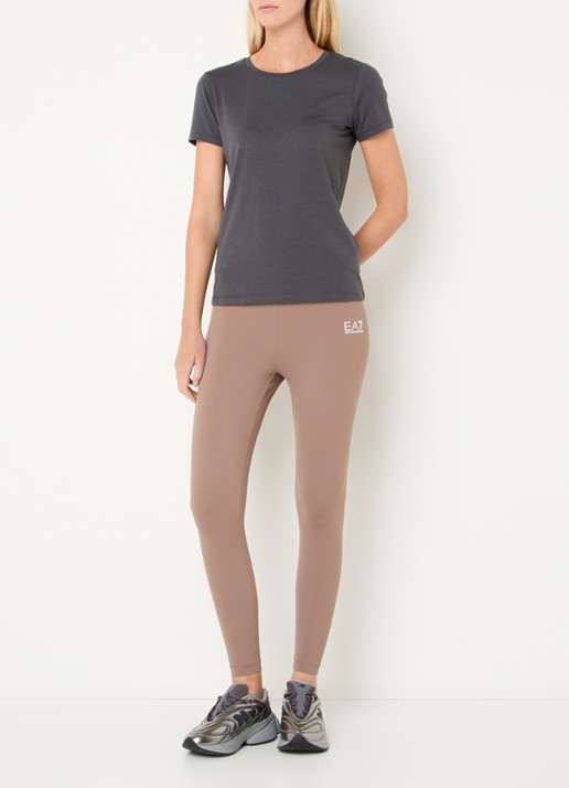 Armani T-shirt met logo - voorkant 2 antraciet