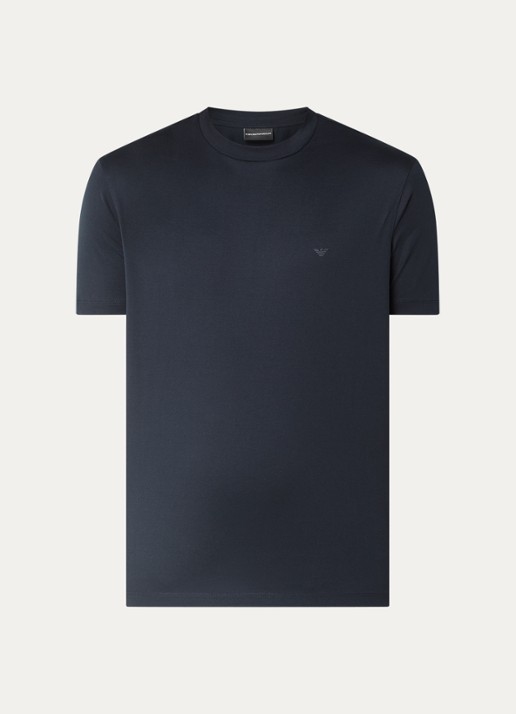 Armani T-shirt met logo - voorkant 2 donkerblauw