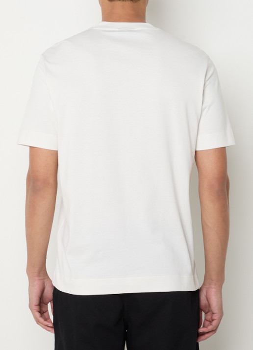 Armani T-shirt met logo - achterkant 3 gebroken wit