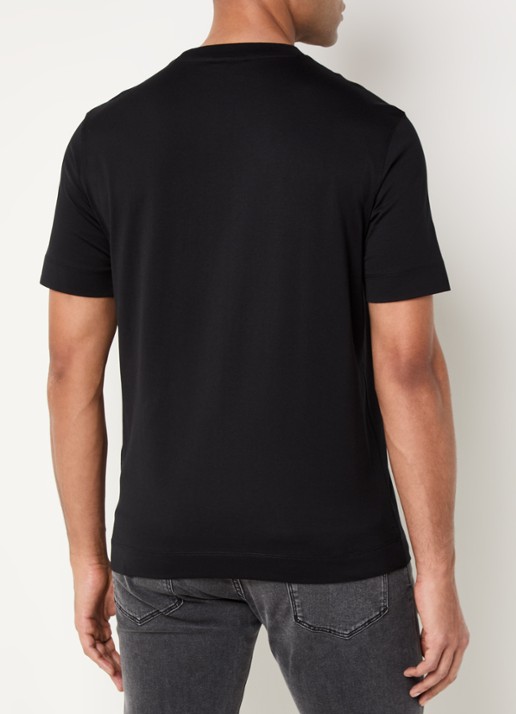 Armani T-shirt met logo - achterkant zwart