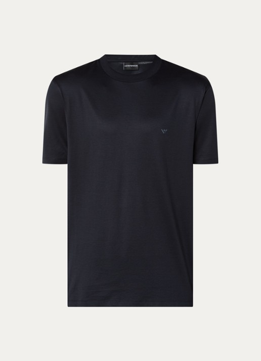 Armani T-shirt met logo - voorkant 3 donkerblauw