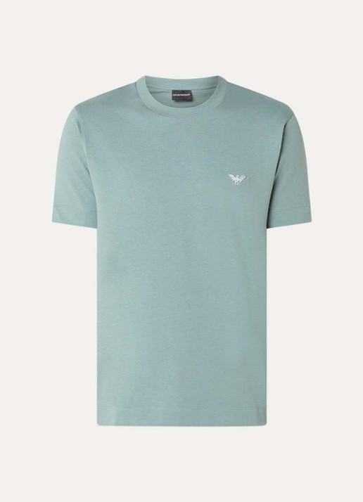 Armani T-shirt met logo - voorkant 2 mint
