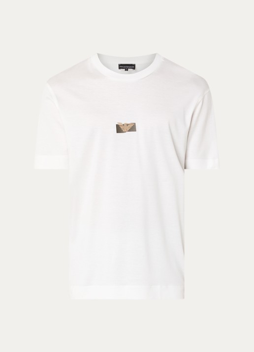 Armani T-shirt met logo - voorkant wit