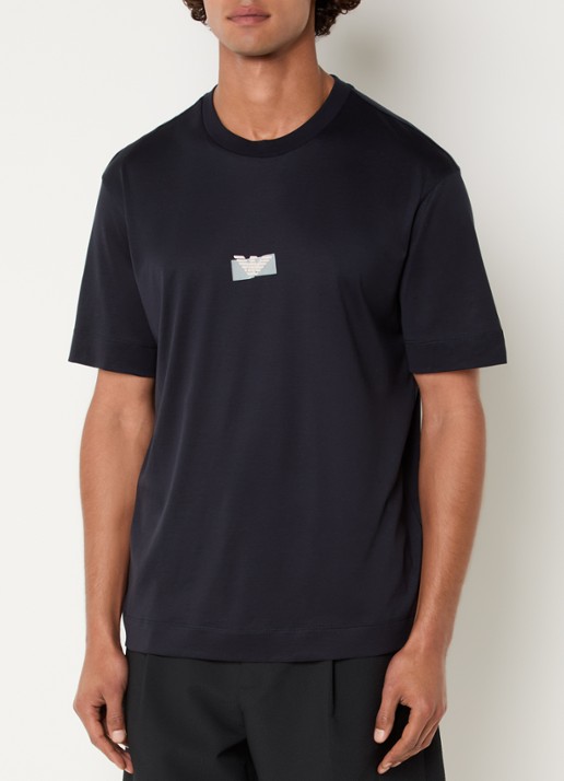 Armani T-shirt met logo - achterkant 3 donkerblauw