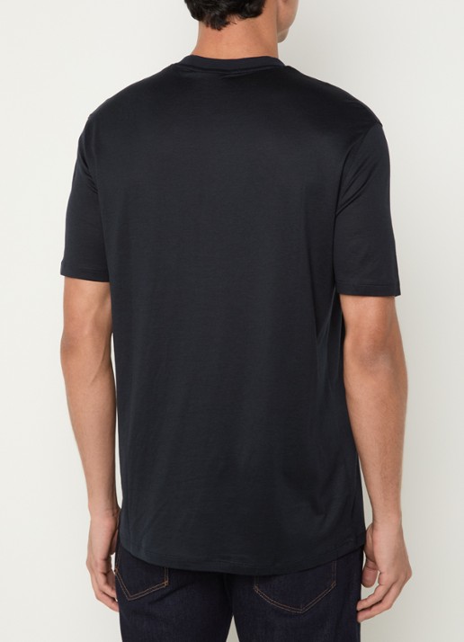 Armani T-shirt met logo - achterkant 2 donkerblauw