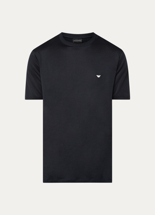 Armani T-shirt met logo - voorkant 3 donkerblauw