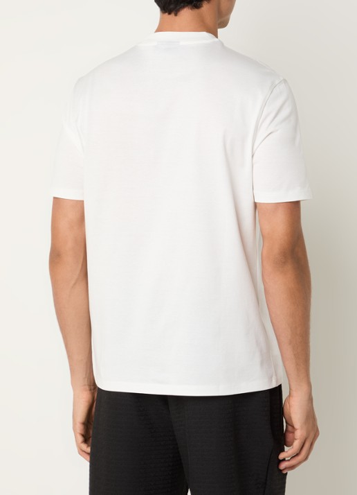 Armani T-shirt met logo - achterkant 4 bordeauxrood