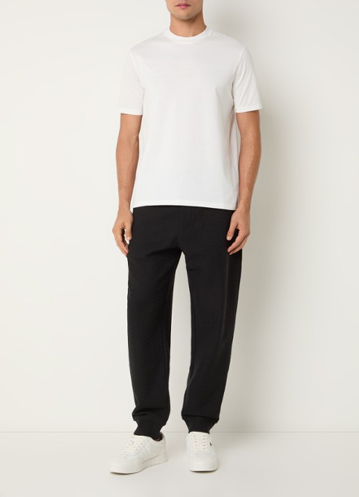 Armani T-shirt met logo - voorkant 2 bordeauxrood