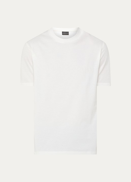 Armani T-shirt met logo - voorkant wit
