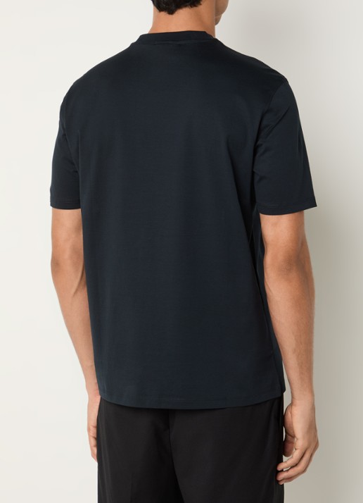 Armani T-shirt met logo - achterkant royalblauw