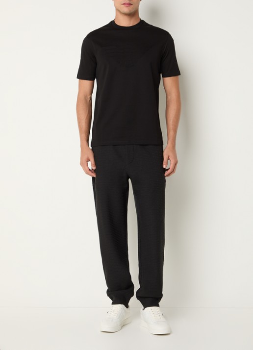 Armani T-shirt met logo - voorkant 3 zwart