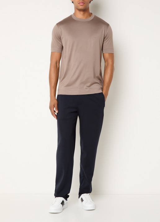 Armani T-shirt met logo - voorkant 3 lichtbruin