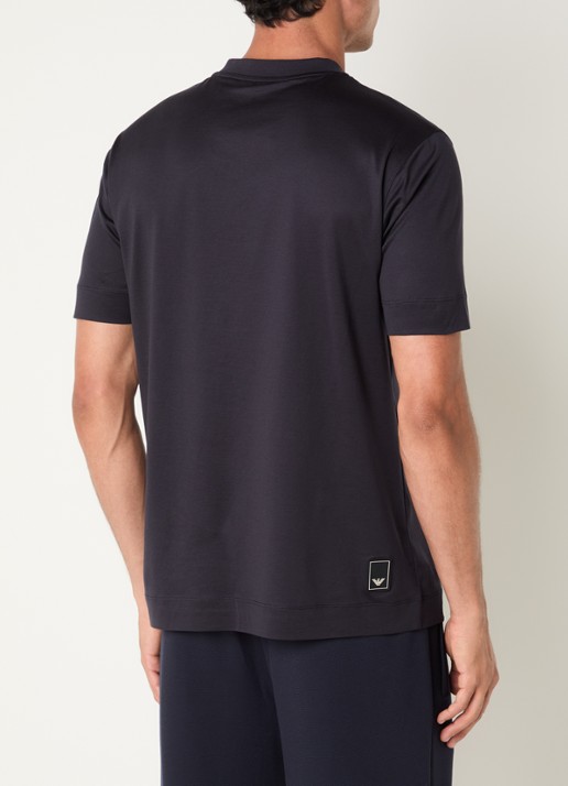 Armani T-shirt met logo - achterkant donkerblauw
