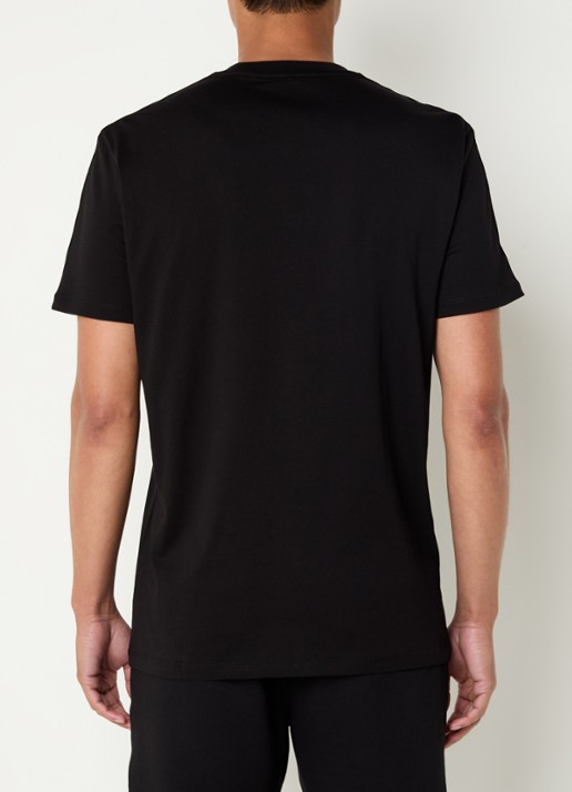 Armani T-shirt met logoband - achterkant zwart