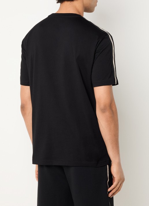 Armani T-shirt met logoband - achterkant 3 zwart