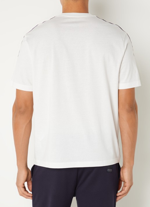 Armani T-shirt met logoborduring - achterkant 3 gebroken wit