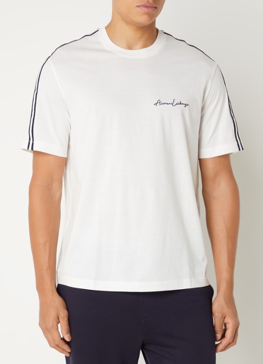 Armani T-shirt met logoborduring