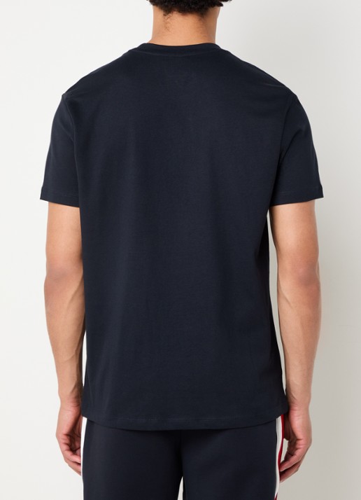 Armani T-shirt met logoborduring - achterkant donkerblauw