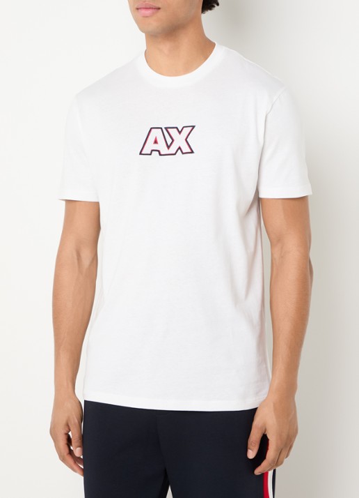 Armani T-shirt met logoborduring