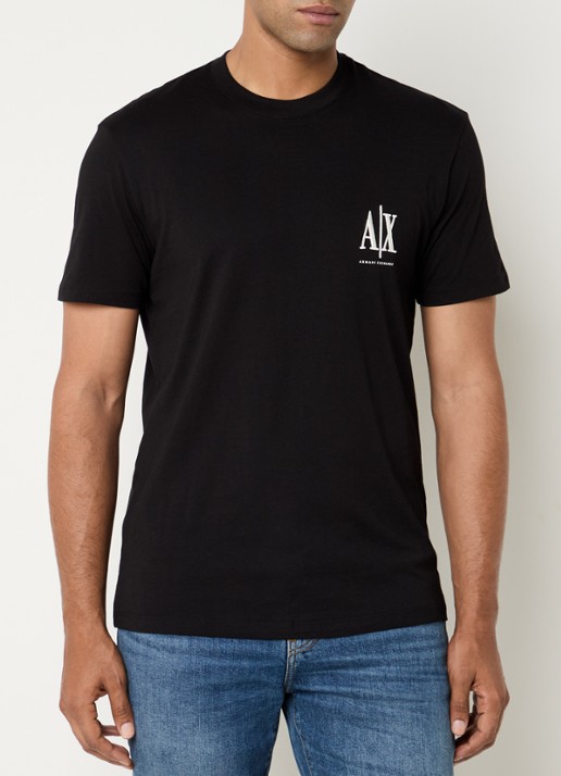 Armani T-shirt met logoborduring