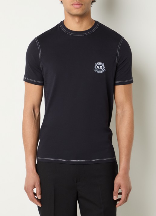 Armani T-shirt met logoborduring