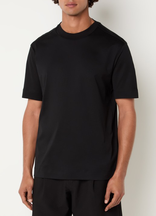 Armani T-shirt met logoborduring