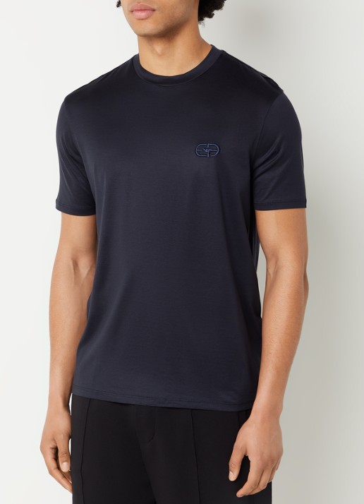 Armani T-shirt met logoborduring