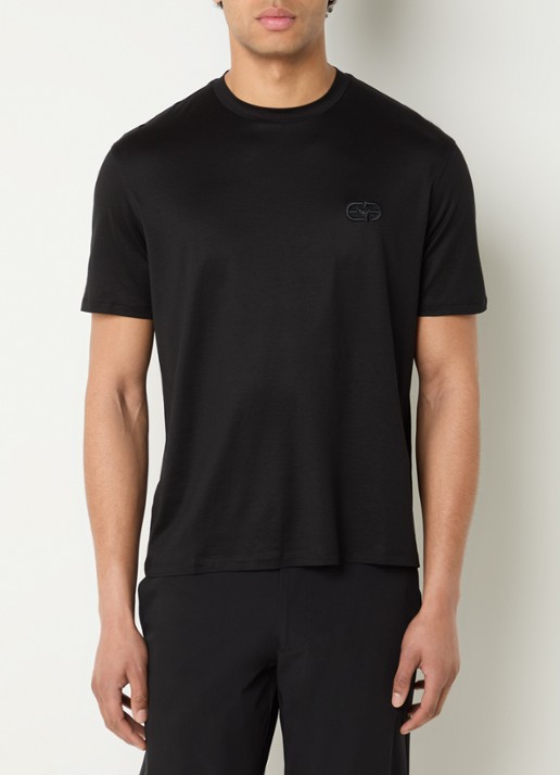 Armani T-shirt met logoborduring